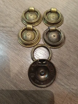 Lote tiradores de laton antiguos