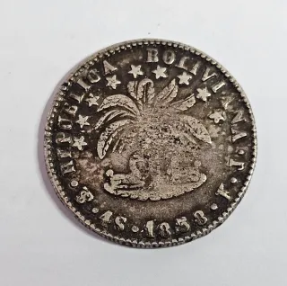 Bolivia 4 Soles 1858 - Repubblica