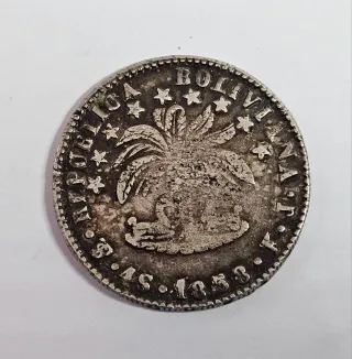 Bolivia 4 Soles 1858 - Repubblica