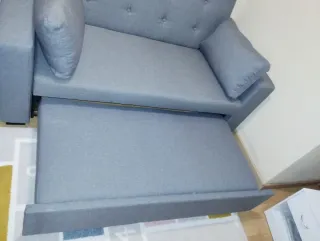 Sofá Cama Gris Tela