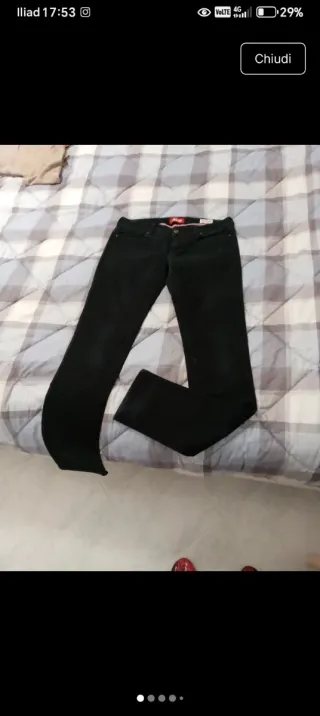 Jeans skinny vita bassa donna neri