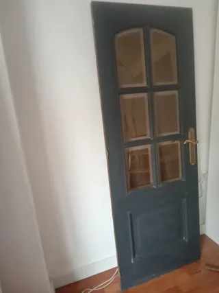 Puerta Madera y Cristal Interior