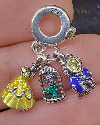 Charm para pulsera Pandora Bella y Bestia