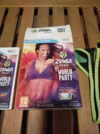 Juego Wii Zumba World Party con cinturon