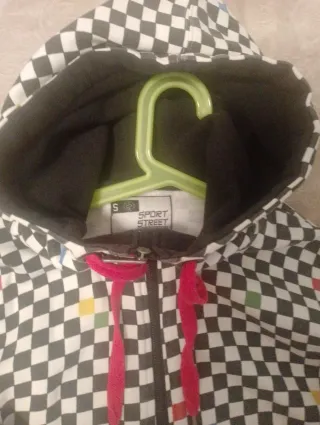 Chaqueta cremallera de cuadros