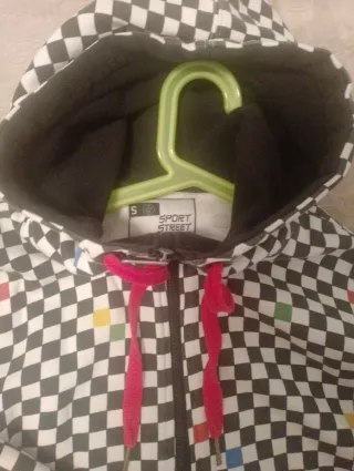 Chaqueta cremallera de cuadros