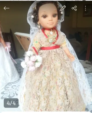 Traje de Fallera para Muñeca Nanci
