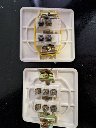 2 Interruptores Antiguos Años 70 Marca BJC