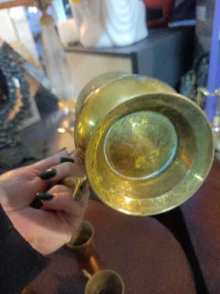 Servizio da caffè vintage in ottone