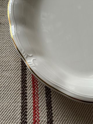 Fuente ovalada cerámica española San Claudio