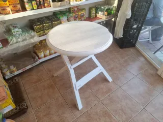 MESA RESINA EXTERIOR BLANCA