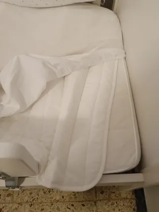 Cuna de bebé evolutiva blanca