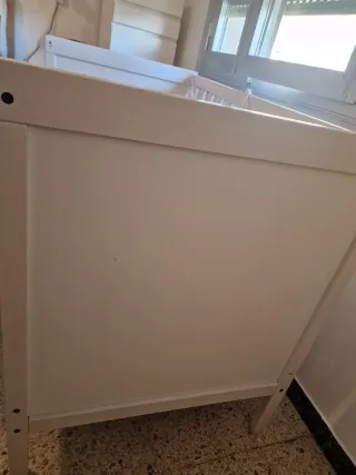 Cuna de bebé evolutiva blanca