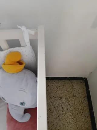 Cuna de bebé evolutiva blanca