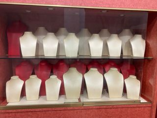 Espositori per Gioielli Beige e Rosso