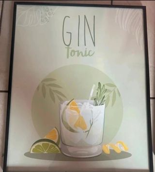 Quadro Gin Tonic 40x50 cm