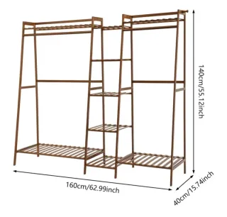 A ESTRENAR Armario Alto de Bambú vestidor burro