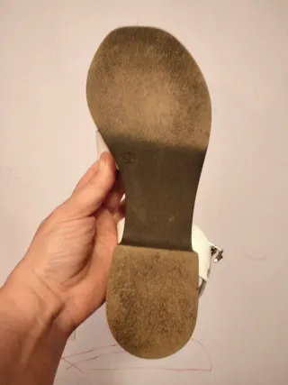 Sandalia Blanca Talla 38