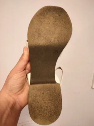 Sandalia Blanca Talla 38