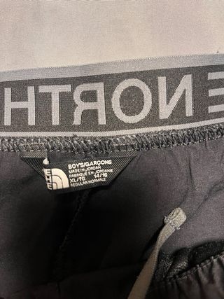 Pantalon northface negro niño talla 14-16