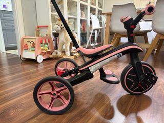 Triciclo evolutivo GLOBBER 4 en 1 rosa