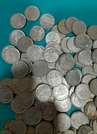 Lote de monedas de 5 ptas de 93/99 de Juan Carlos