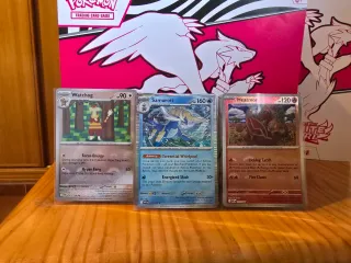 Cartas Pokémon holo+poke ball