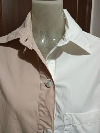 Camicia oversize in cotone con tasche XS Bershka