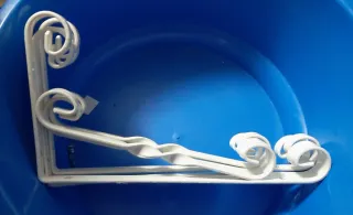 12 Soportes Estante Metal Blanco