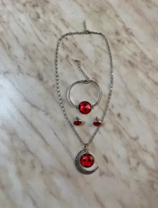 Set collana bracciale e orecchini