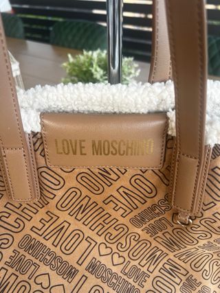 Bolso Love Moschino , tote bag reversible