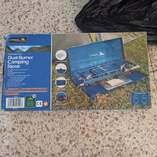 Cocina de camping de 3 quemadores