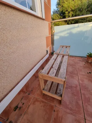 Banco madera terraza