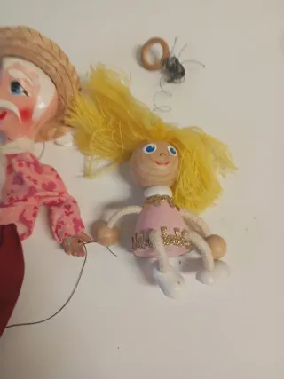 2 Marionetas Antiguas,necesitas arreglos cuerdas