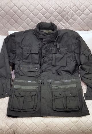 Chaquetón desmontable multibolsillos verde