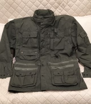 Chaquetón desmontable multibolsillos verde