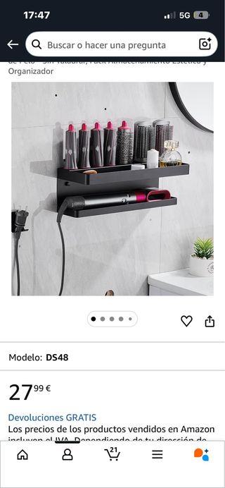 Dyson Airwrap Rame-Blu con Accessori