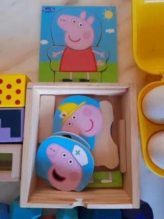 Lote Juguetes Madera y Electrónicos