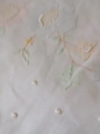 Juego de cama bordado a mano Viuda Tolrá