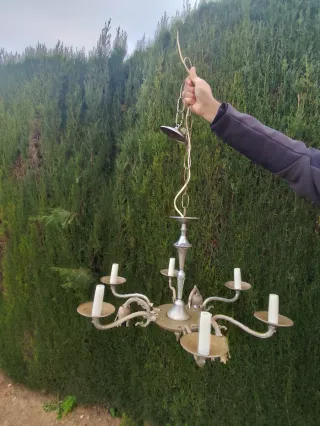 Lámpara colgante antigua tipo candelabro