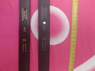 Due cinture vintage rossa nera tg 75/80