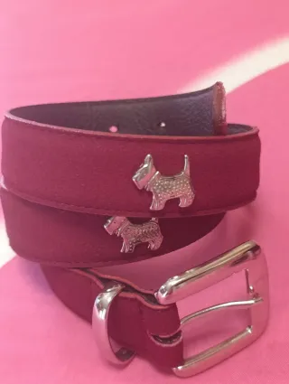 Due cinture vintage rossa nera tg 75/80