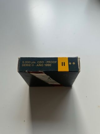 Moneda de oro 999,9 5000 pesetas 1990