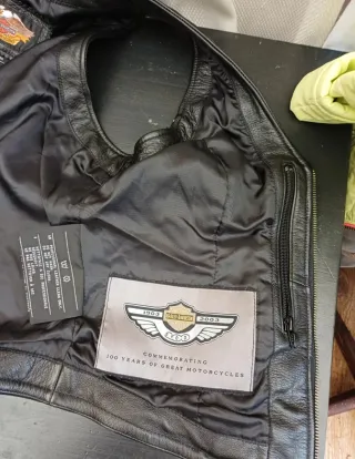 Gilet Harley Davidson Donna Centenario Nero Oro