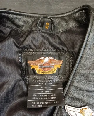 Gilet Harley Davidson Donna Centenario Nero Oro