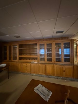 Mueble de madera para restaurante