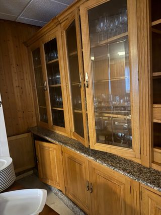 Mueble de madera para restaurante
