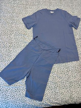 Conjunto premamá azul