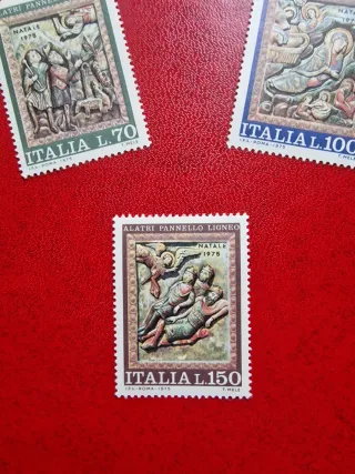 Set 3 Francobolli Italia 1975 Nuovi