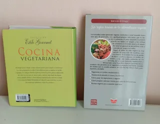 2 libros vegano y vegetariano